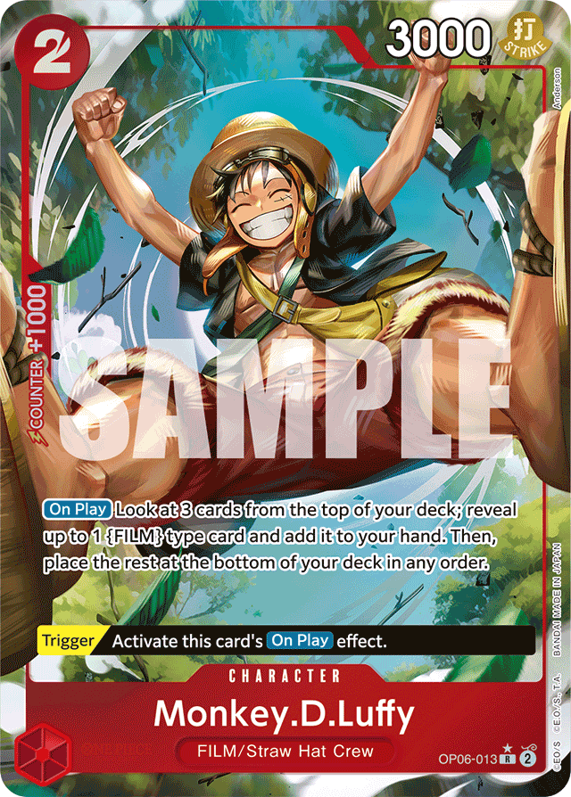 Monkey.D.Luffy - OP06-013 - Rare (Alternate Art) - Wings of the Captain