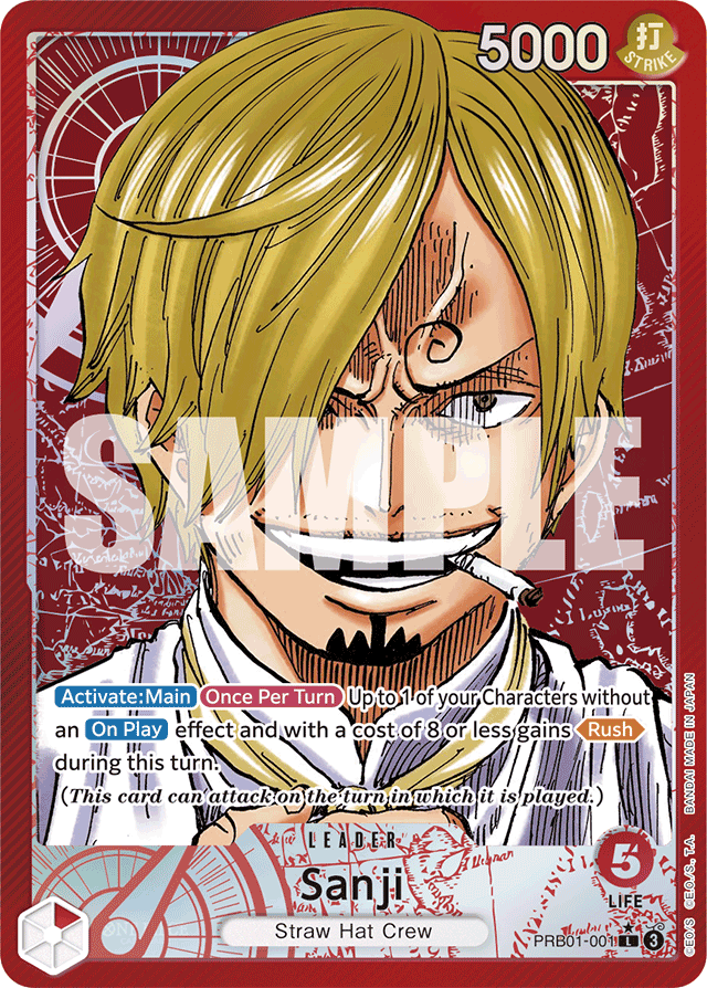 Sanji - PRB01-001 - Leader (Alternate Art) - The Best
