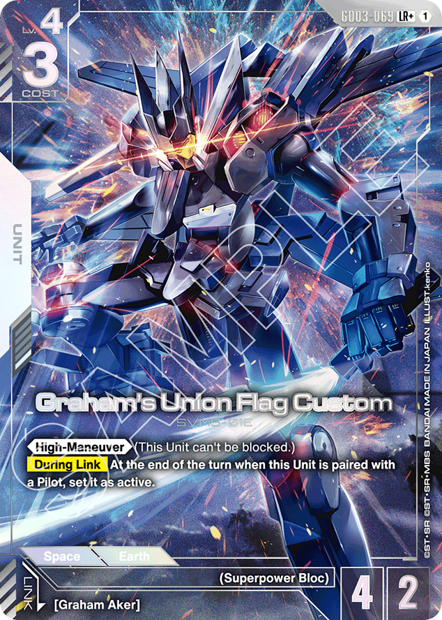 Graham's Union Flag Custom - GD03-069 - Legend Rare (Alternate Art) - Steel Requiem