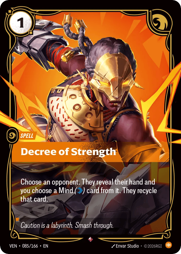 Decree Of Strength - 085/166 - Rare - Vendetta