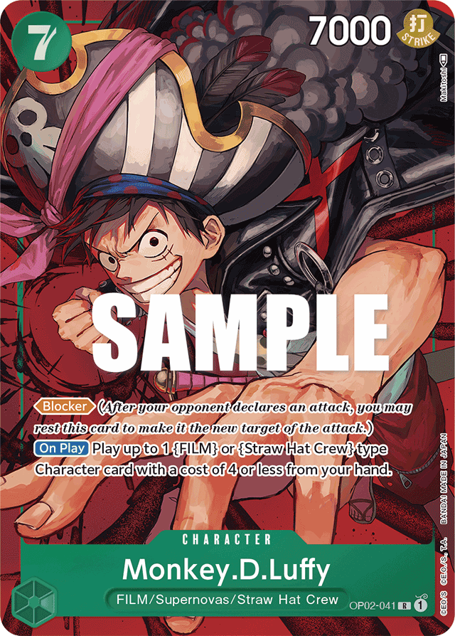 Monkey.D.Luffy - OP02-041 - Rare (Alternate Art) - Paramount War