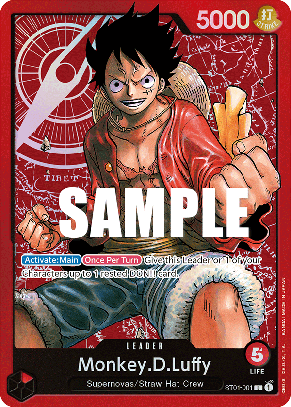 Monkey.D.Luffy - ST01-001 - Leader - Straw Hat Crew