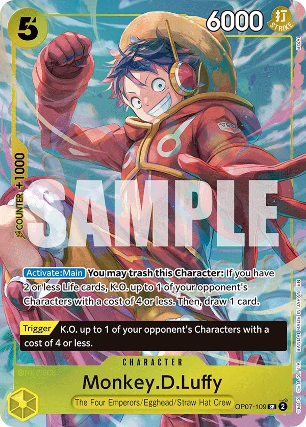 Monkey.D.Luffy - OP07-109 - Unknown (Illustration Box Vol3Alt Art) - 500 Years In The Future