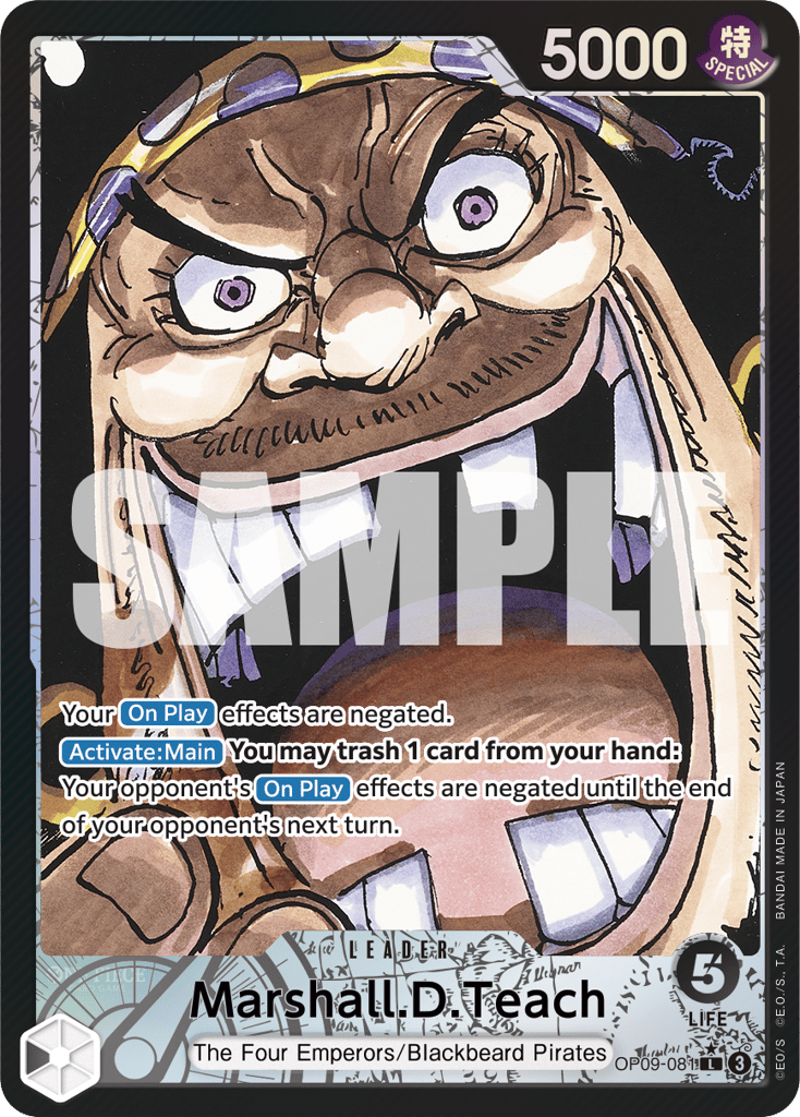 Marshall.D.Teach - OP09-081 - Leader (Alternate Art) - Emperors In The New World