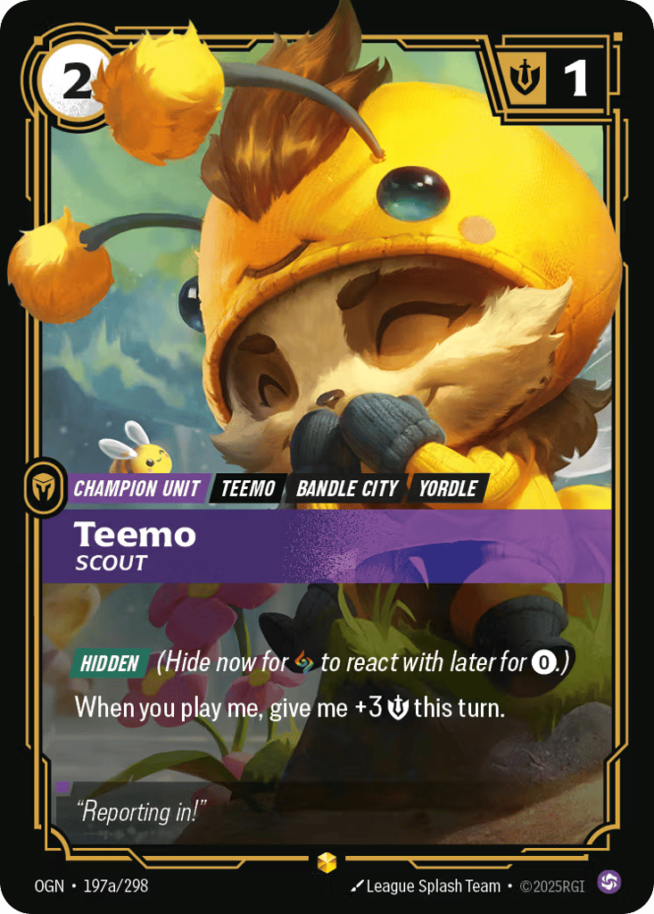 Teemo, Scout - 197a/298 - Showcase - Origins