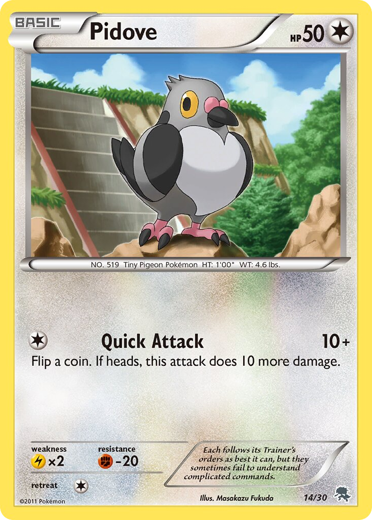 Pidove - 14/30 - BW Trainer Kit Zoroark