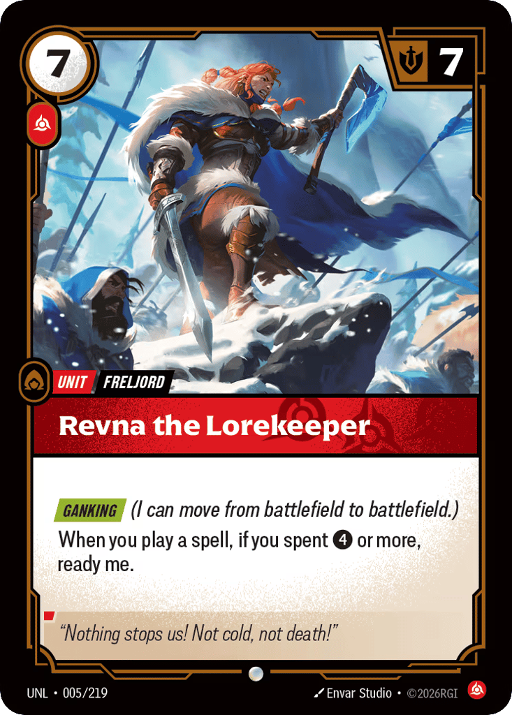 Revna The Lorekeeper - 005/219 - Common - Unleashed