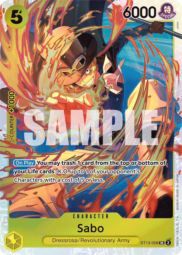 Sabo - ST13-008 - Super Rare - Ultra Deck: The Three Brothers