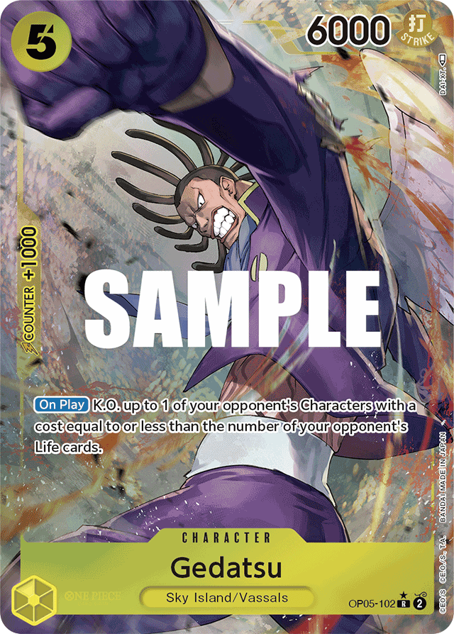 Gedatsu - OP05-102 - Rare (Alternate Art) - Awakening of the New Era