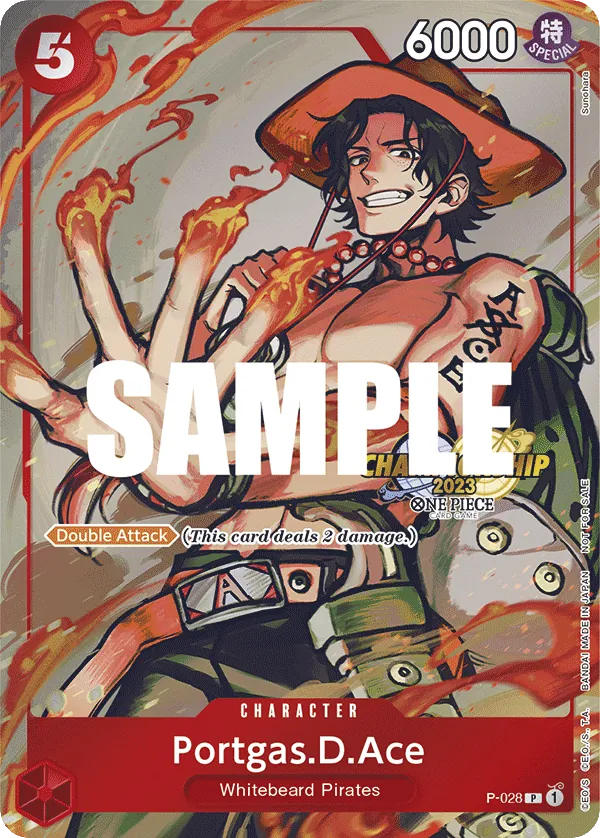 Portgas.D.Ace - P-028 - Promo (Championship Stamp) - Promos