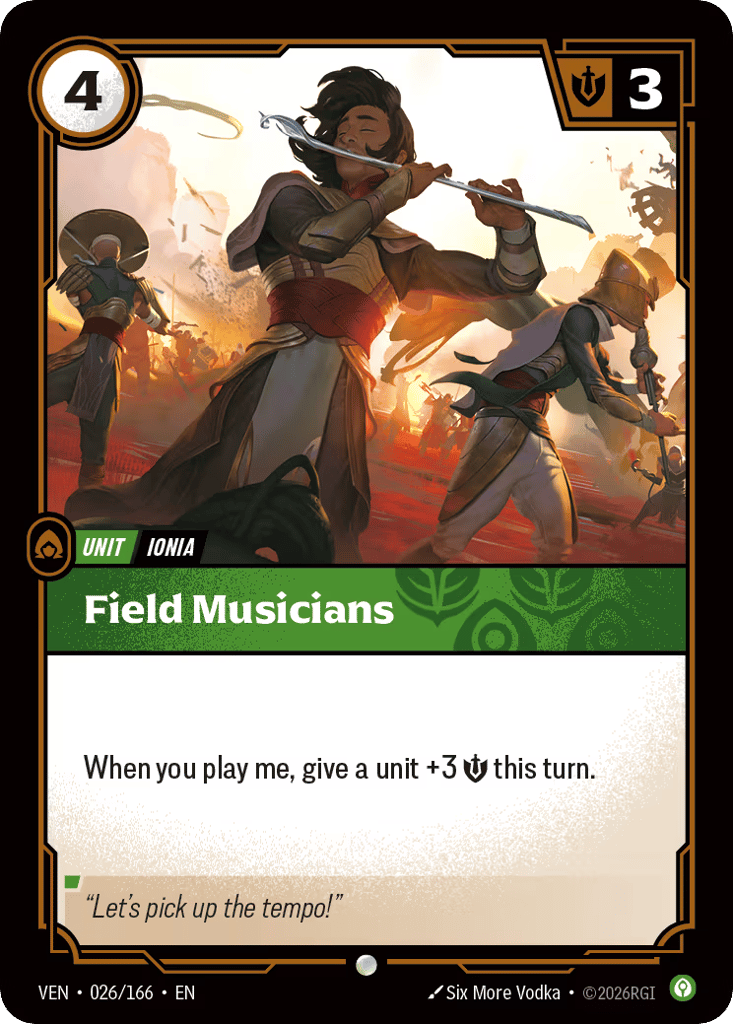 Field Musicians - 026/166 - Common - Vendetta