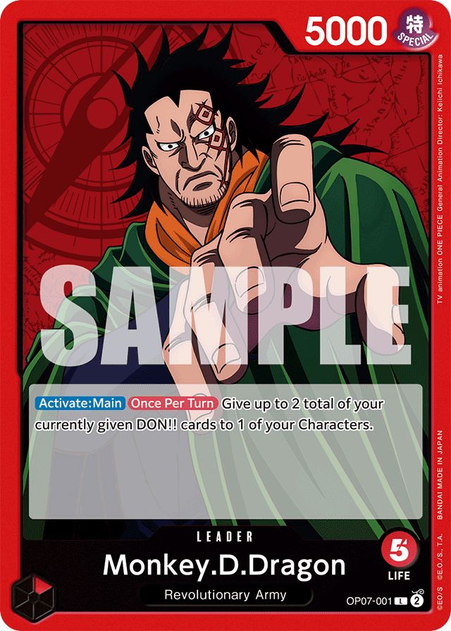 Monkey.D.Dragon - OP07-001 - Leader - 500 Years In The Future