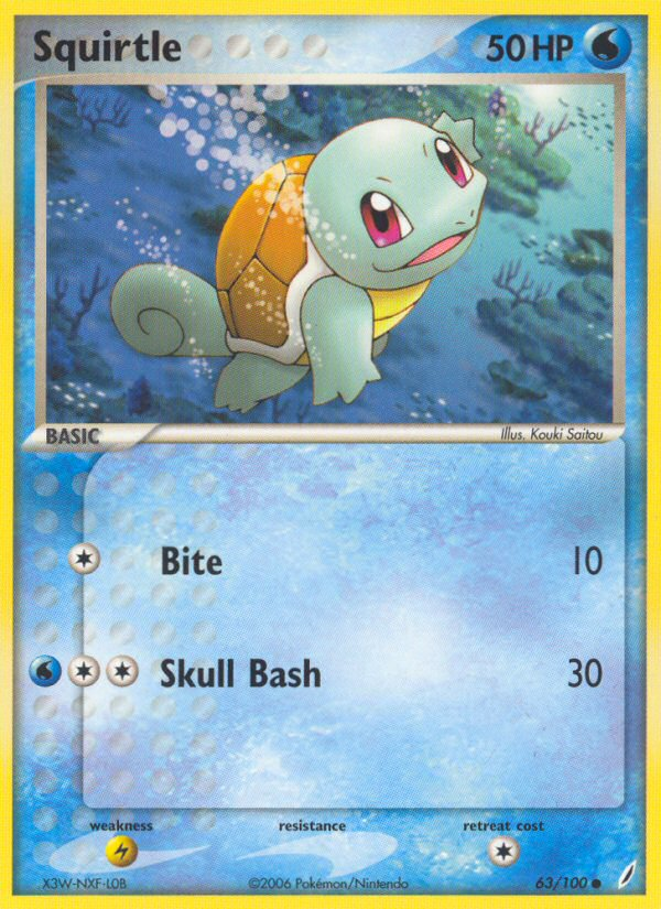 Squirtle - 063/100 - Crystal Guardians