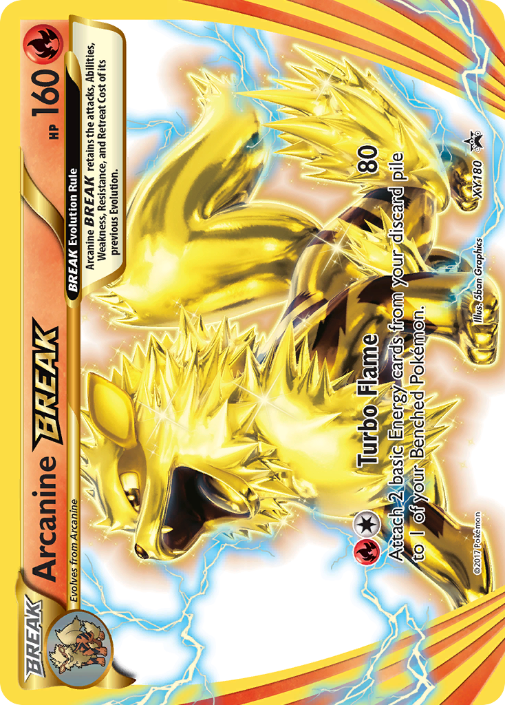 Arcanine BREAK - XY180 - XY Black Star Promos