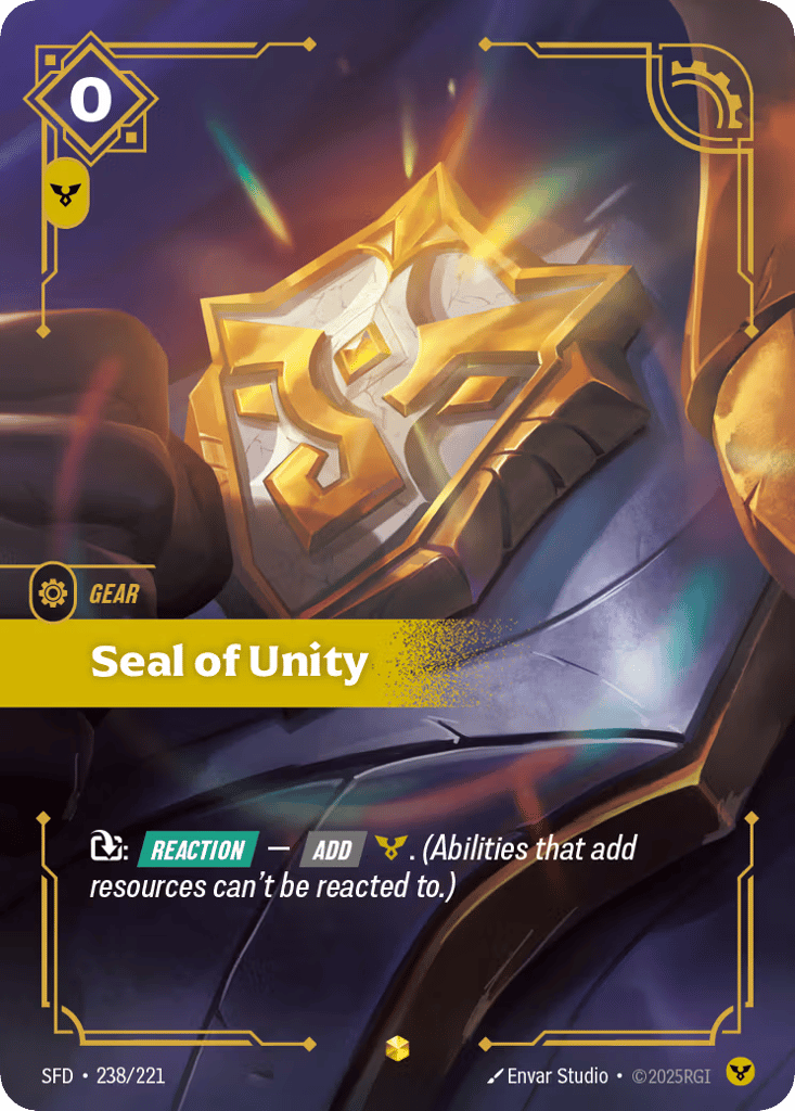 Seal Of Unity - 238/221 - Showcase - Spiritforged