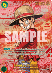 Monkey.D.Luffy - OP13-118 - Secret Rare (Red Manga Alt Art) - Carrying On His Will