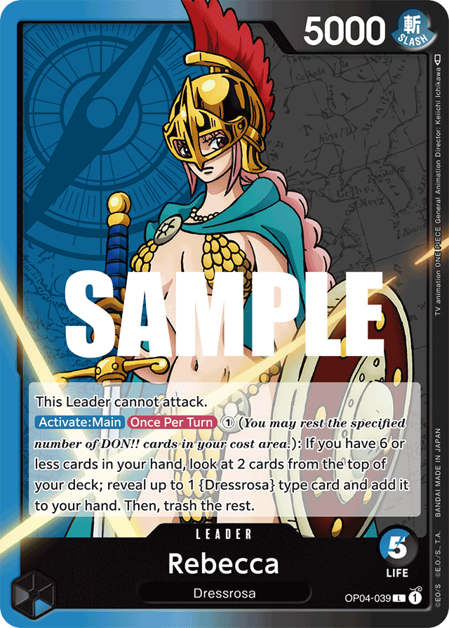 Rebecca - OP04-039 - Leader - Kingdoms of Intrigue