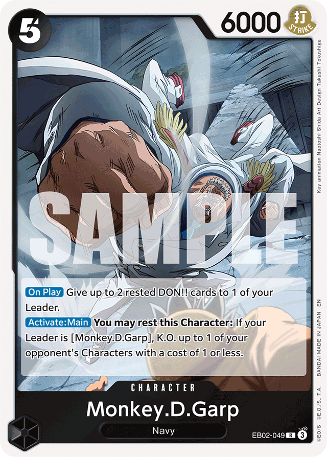 Monkey.D.Garp - EB02-049 - Rare - Anime 25th Collection