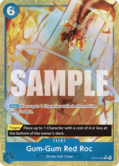 Gum-Gum Red Roc - OP04-056 - Rare (Premium Alt Art) - Kingdoms of Intrigue