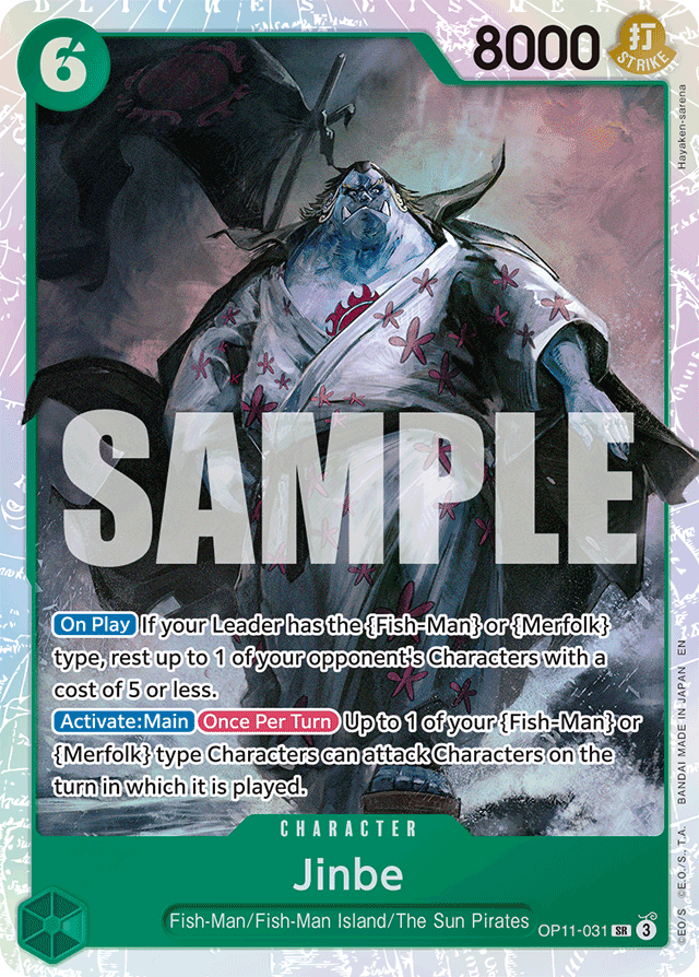 Jinbe - OP11-031 - Super Rare - A Fist Of Divine Speed