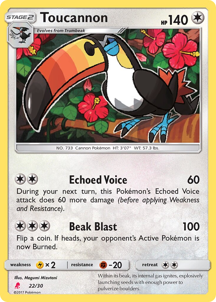 Toucannon - 22/30 - SM Trainer Kit Lycanroc