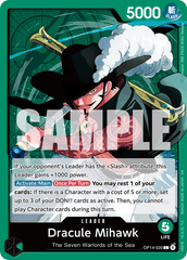 Dracule Mihawk - OP14-020 - Leader - The Azure Sea's Seven