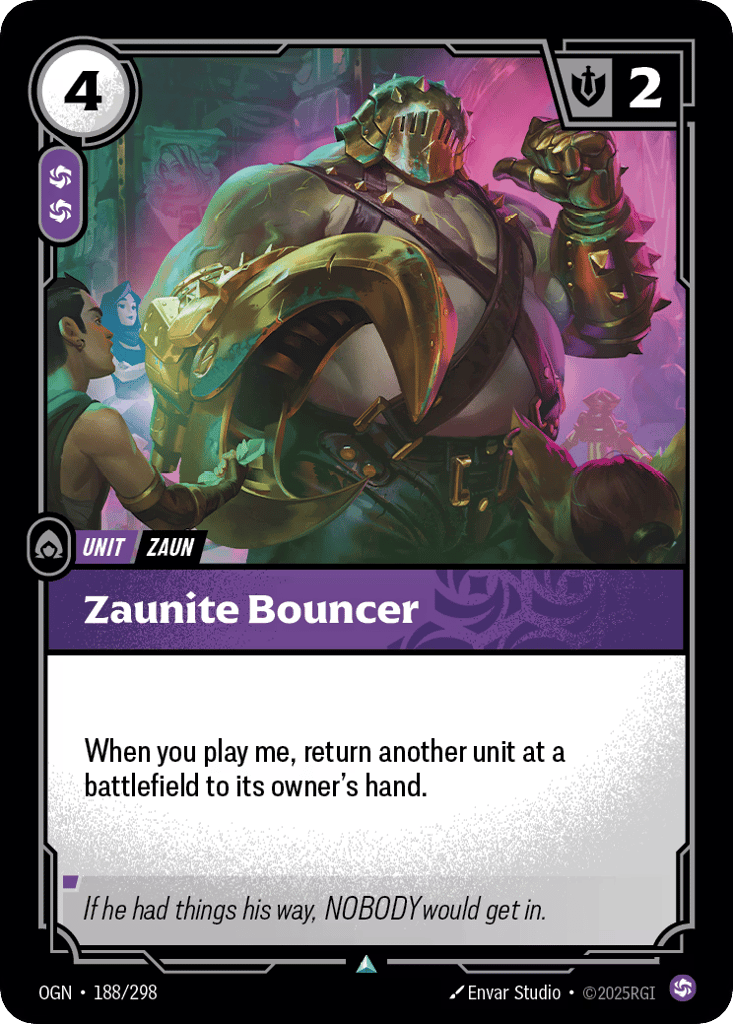 Zaunite Bouncer - 188/298 - Uncommon - Origins