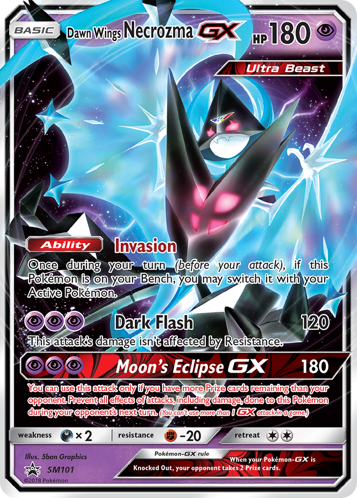 Dawn Wings Necrozma-GX - SM101 - SM Black Star Promos