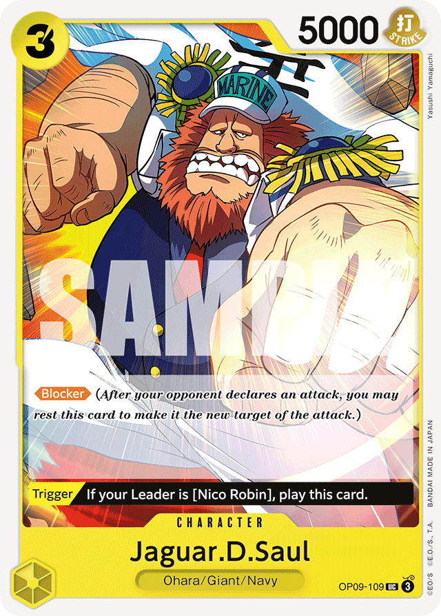 Jaguar.D.Saul - OP09-109 - Uncommon - Emperors In The New World