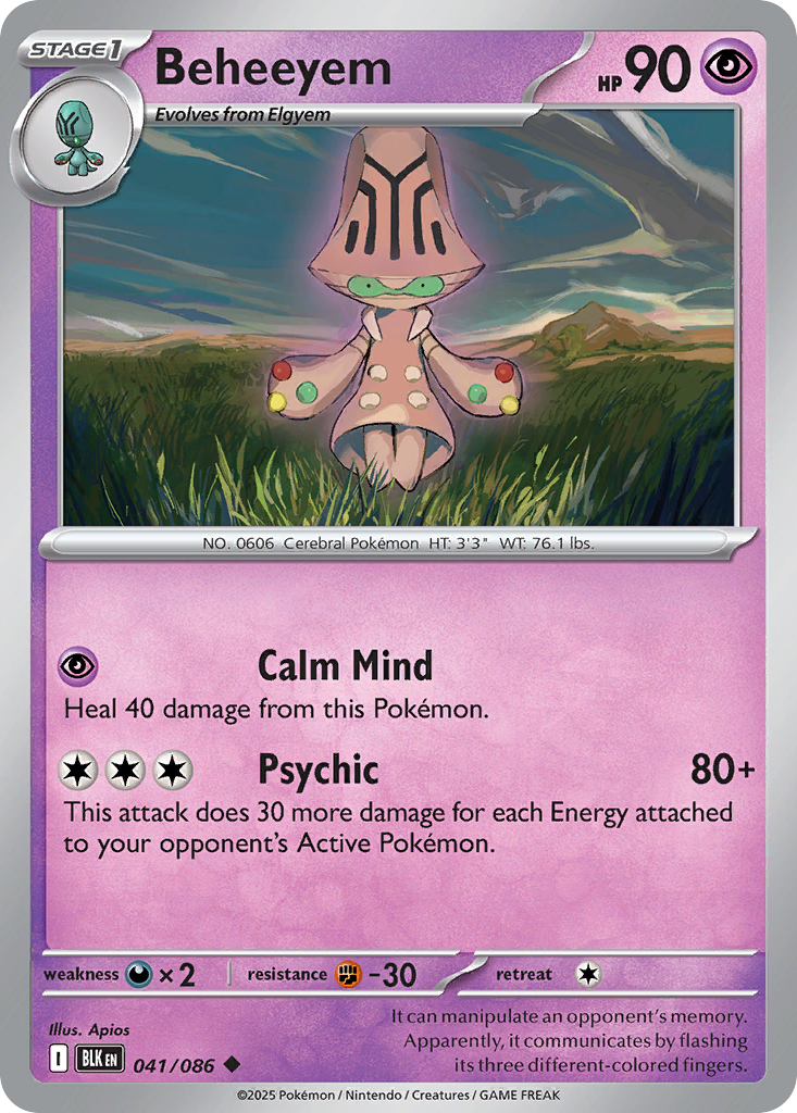 Beheeyem - 41/86 - Black Bolt