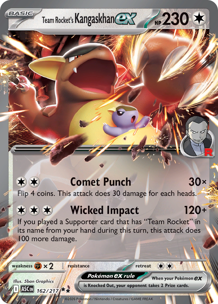 Team Rocket's Kangaskhan ex - 162/217 - Ascended Heroes