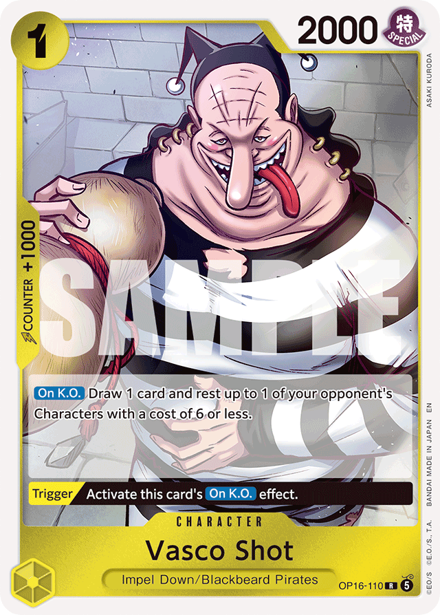 Vasco Shot - OP16-110 - Rare - The Time Of Battle