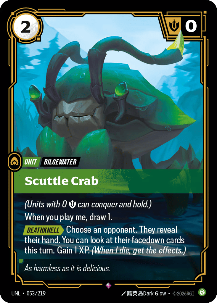 Scuttle Crab - 053/219 - Rare - Unleashed