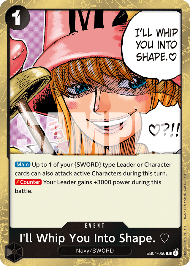 I'll Whip You Into Shape. ♡ - EB04-050 - Rare - Egghead Crisis