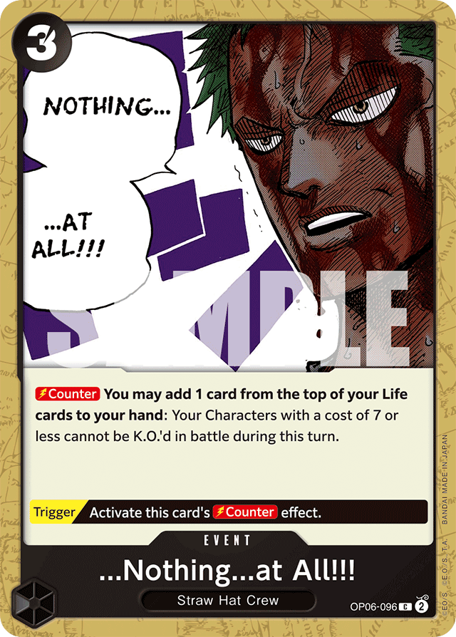...Nothing...at All!!! - OP06-096 - Common - Wings of the Captain