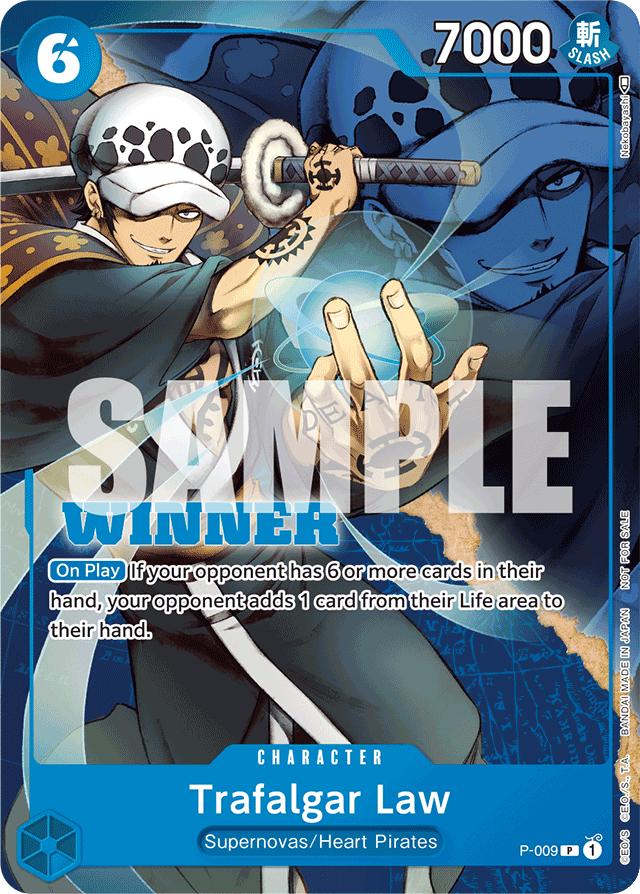 Trafalgar Law - P-009 - Promo (Winner Stamp) - Promos