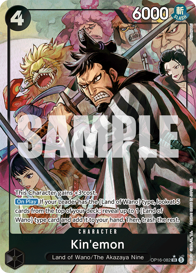 Kin'emon - OP16-082 - Super Rare (Alternate Art) - The Time Of Battle