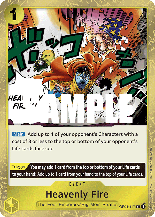 Heavenly Fire - OP04-117 - Rare - Kingdoms of Intrigue