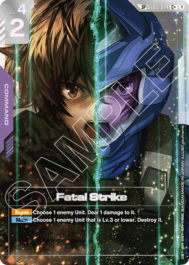 Fatal Strike - ST05-014 - Common (Premium Alt Art) - Iron Bloom