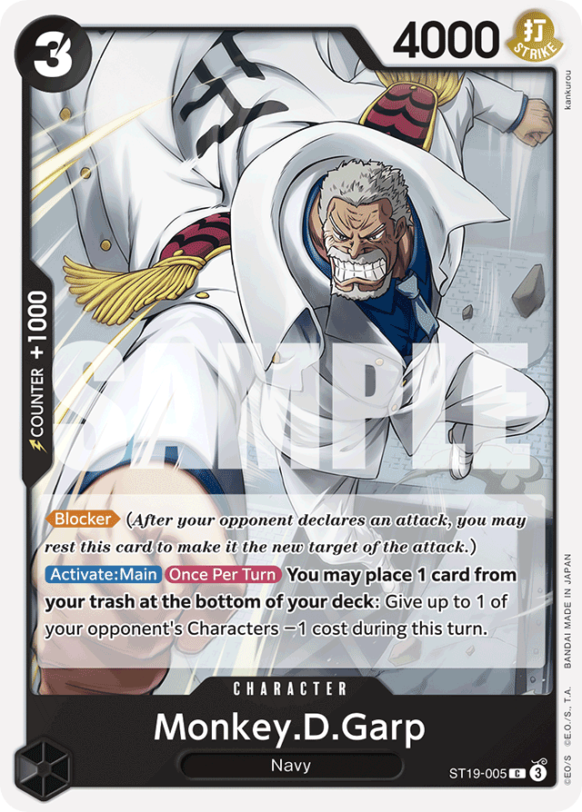 Monkey.D.Garp - ST19-005 - Common - BLACK Smoker