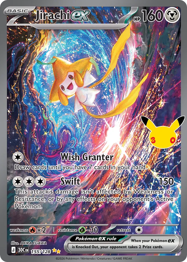 Jirachi ex - 155/128 - 30th Celebration