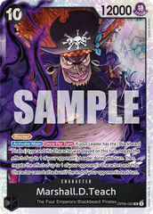 Marshall.D.Teach - OP09-093 - Super Rare - Emperors In The New World