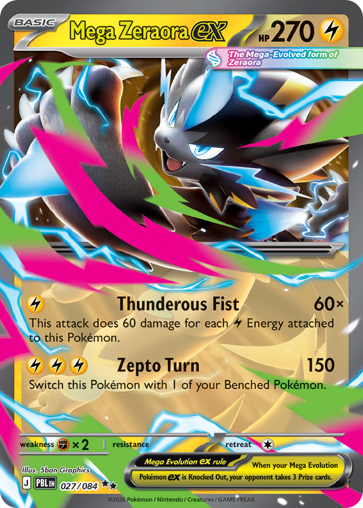 Mega Zeraora ex - 27/84 - Pitch Black