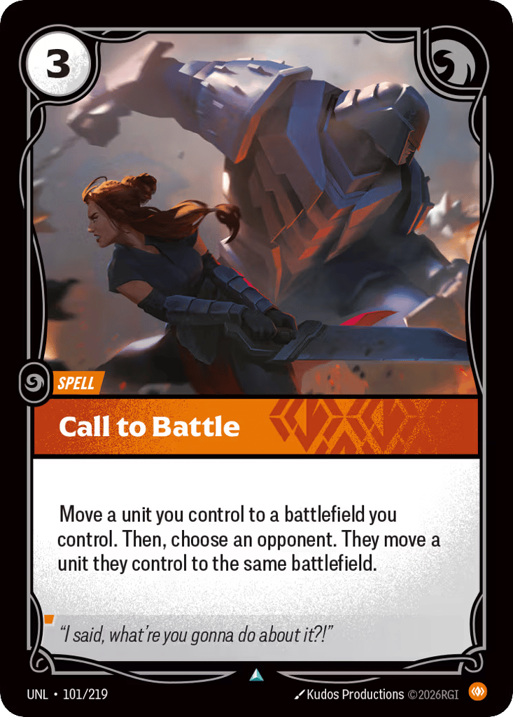 Call To Battle - 101/219 - Uncommon - Unleashed