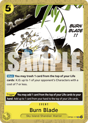 Burn Blade - OP08-117 - Uncommon - Two Legends