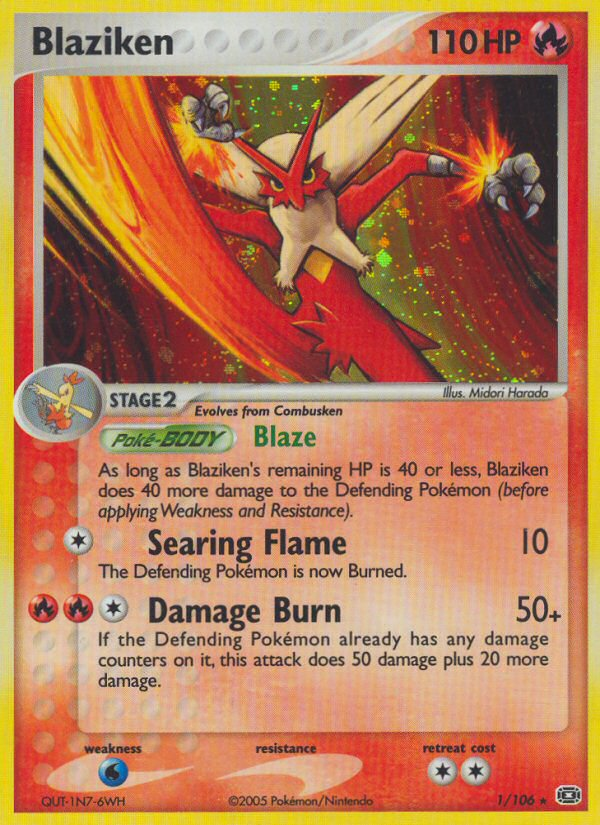 Blaziken - 001/106 - Emerald