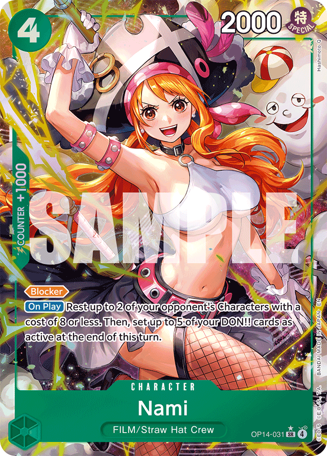 Nami - OP14-031 - Super Rare (Alternate Art) - The Azure Sea's Seven