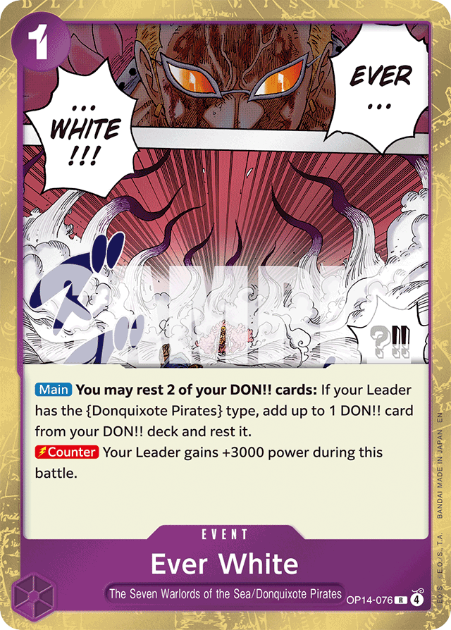 Ever White - OP14-076 - Rare - The Azure Sea's Seven