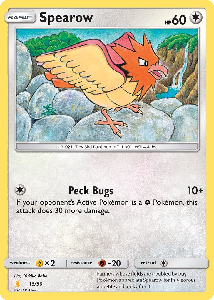 Spearow - 13/30 - SM Trainer Kit Alolan Raichu