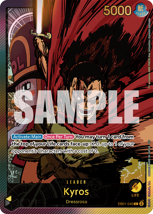 Kyros - EB01-040 - Leader (Special Alternate Art) - Memorial Collection